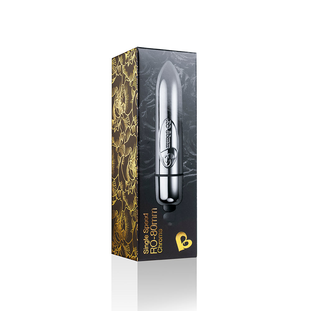 Rocks Off RO-80 Single Speed Bullet Vibrator Chrome