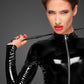 Noir PVC Overall With 3 Way Zipper Black Size XL/2XL/3XL