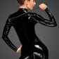 Noir PVC Overall With 3 Way Zipper Black Size XL/2XL/3XL