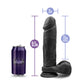 Blush Novelties Au Naturel Bold Massive 9" inches Dildo Black
