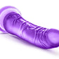 Blush Novelties B Yours Sweet n Hard 6 Purple - 8.5" Dildo