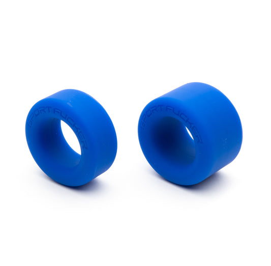 Sport Fucker Nutt Job Set - Blue Cock Rings - Set of 2
