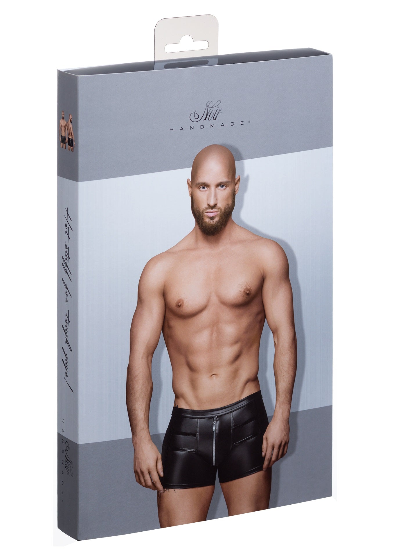 Noir Mens Sexy Shorts With Hot Details Size S/M/L