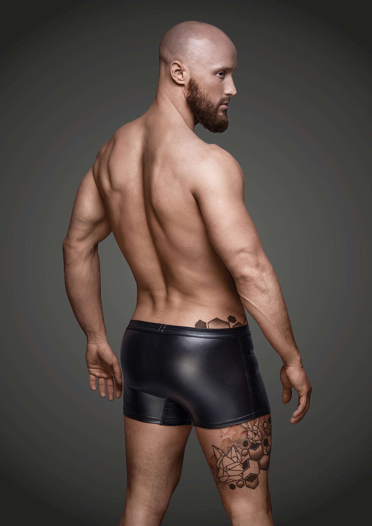 Noir Mens Sexy Shorts With Hot Details Size S/M/L