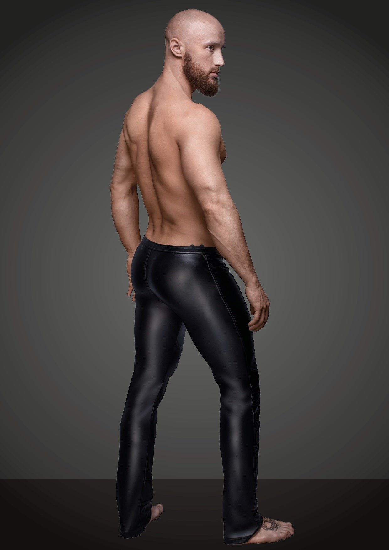Noir Wetlook Sexy Pants With Hot Details Size S/M/L/XL