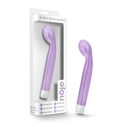 Noje G Slim Rechargeable Wisteria G-Spot and Clitoral Play Vibrator