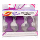 Frisky Purple Pleasures 3 Pc Silicone Anal Plugs