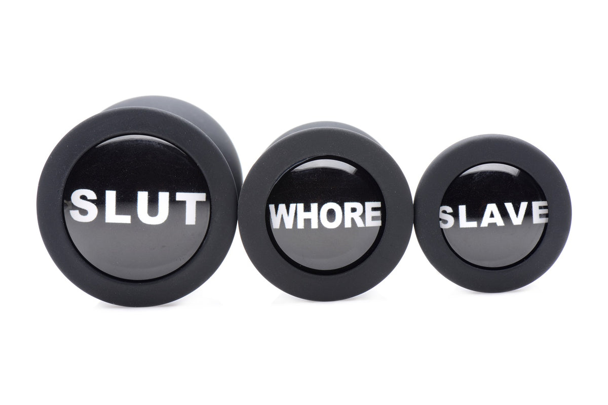 Master Series Dirty Words Anal Plug Set