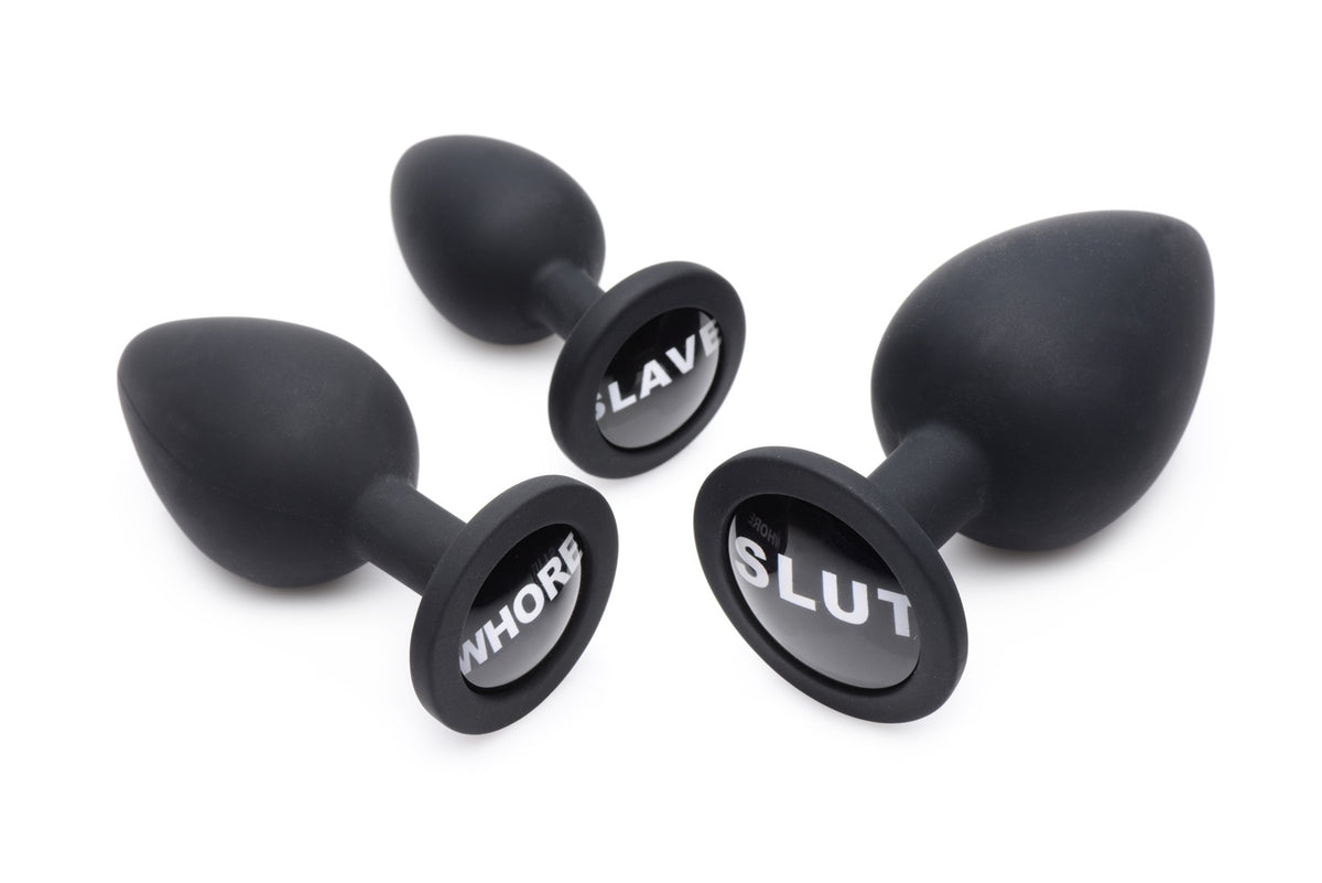 Master Series Dirty Words Anal Plug Set