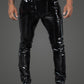 Noir Long Elastic PVC Pants Size S/M/L/XL