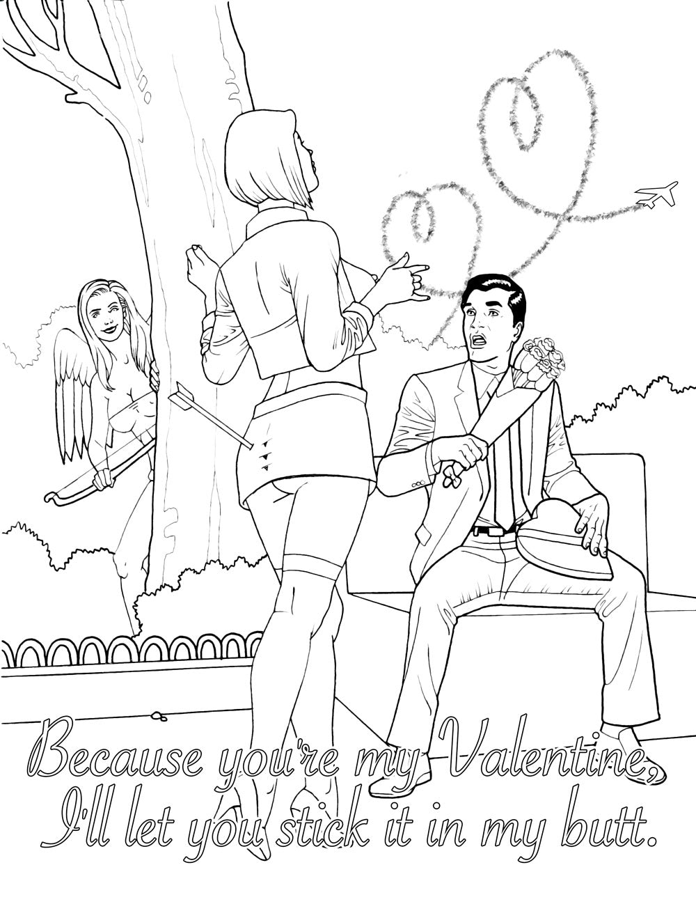 Wood Rocket | My Naughty Valentine Colouring Book