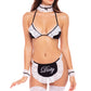 Rene Rofe At Your Service Maid 6 Piece Black/White Size OS