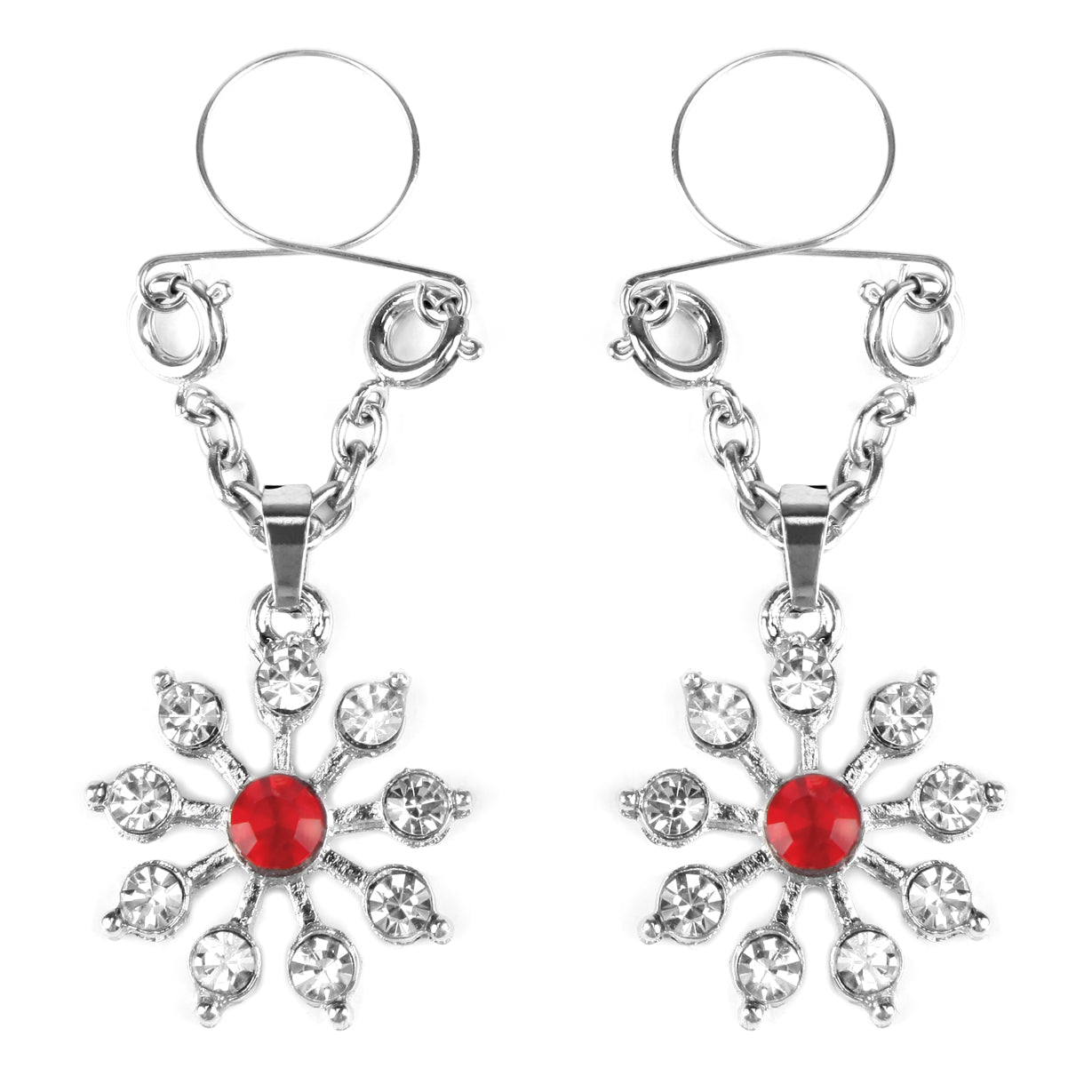 Peekaboo Pasties | Ruby and Diamond Star Nipple Jewellery