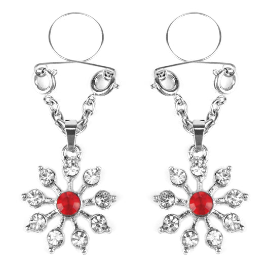 Peekaboo Pasties | Ruby and Diamond Star Nipple Jewellery