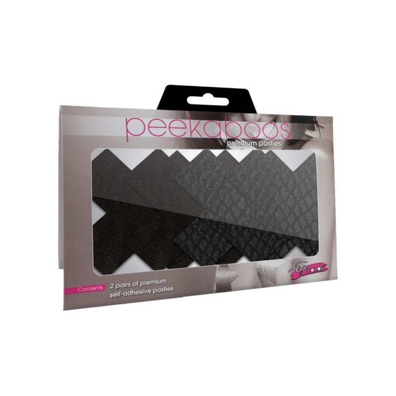 Peekaboo Pasties | Classic Black X Pasties