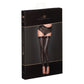 Noir Ladies Lasercut Stockings Size L