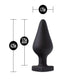 Blush Novelties | Temptasia Fuck Me Butt Plug Black