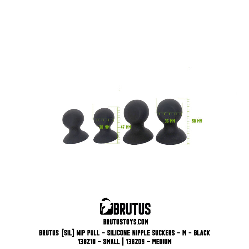 Brutus Nip Pull Silicone Nipple Suckers M
