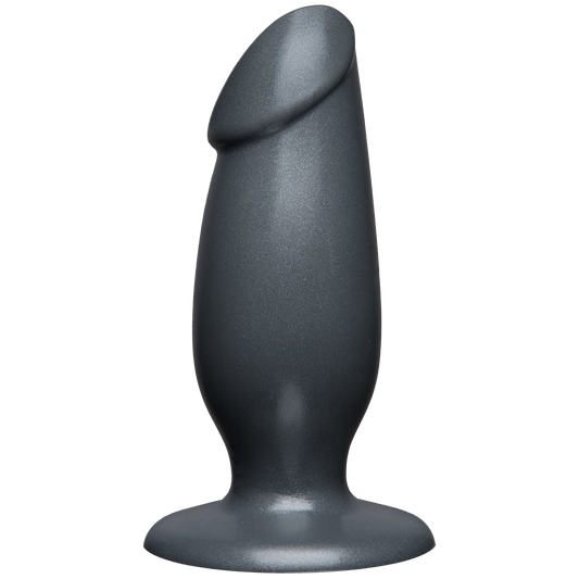Doc Johnson American Bombshell Fat Man 7" Anal Plug Gun Metal