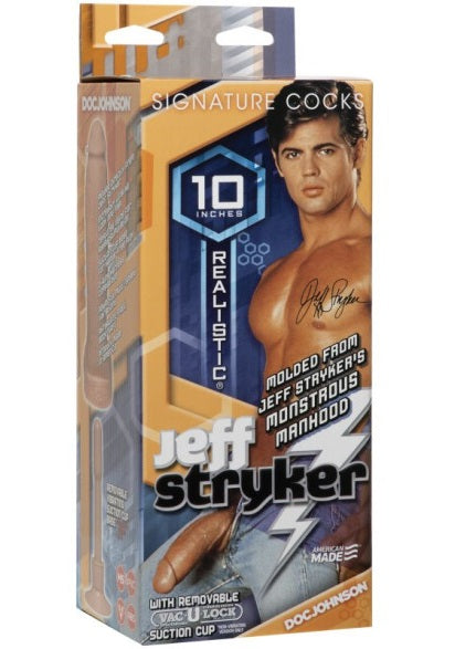 Signature Cocks Jeff Stryker FIRMSKYN Cock Vanilla 10" Dildo Dong Vac-U-Lock