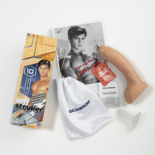 Signature Cocks Jeff Stryker FIRMSKYN Cock Vanilla 10" Dildo Dong Vac-U-Lock