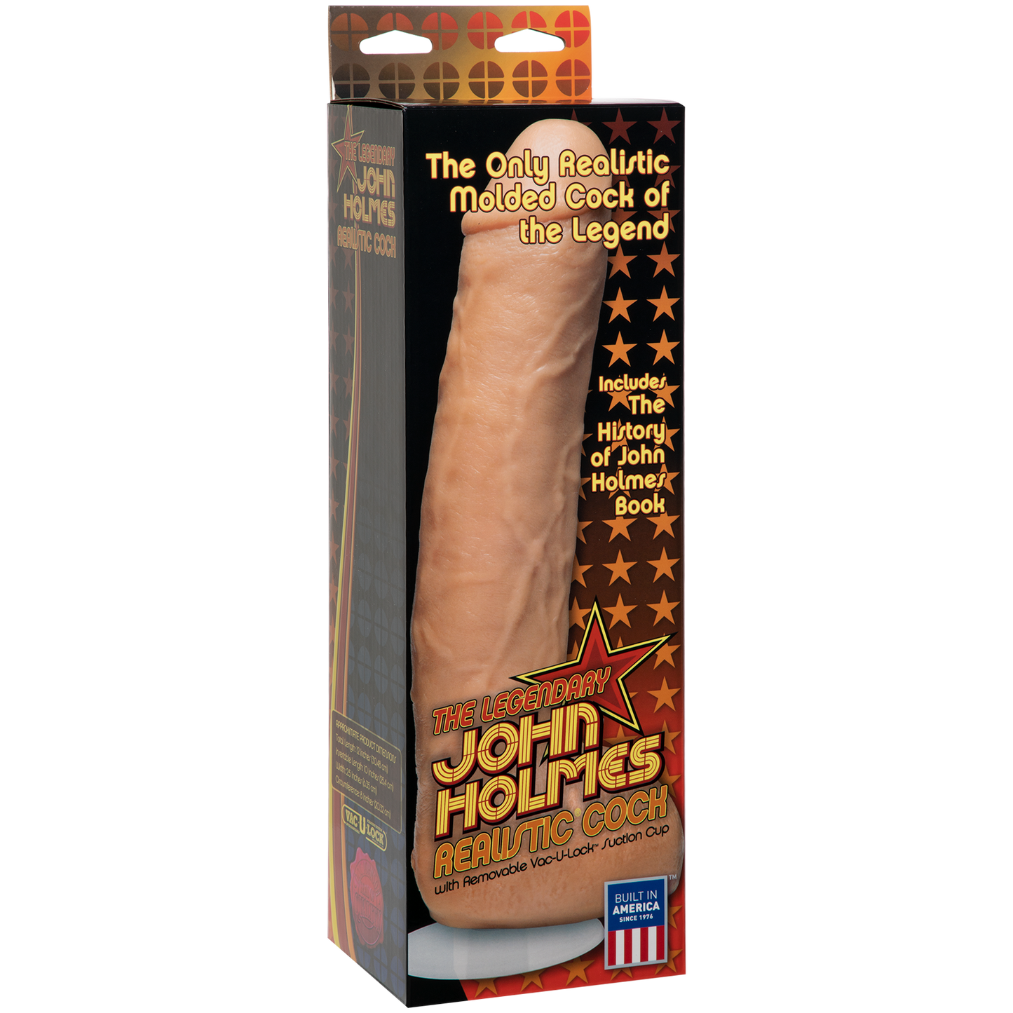 Doc Johnson Signature Cocks FIRMSKYN John Holmes Realistic Cock Dildo Vac-U-Lock