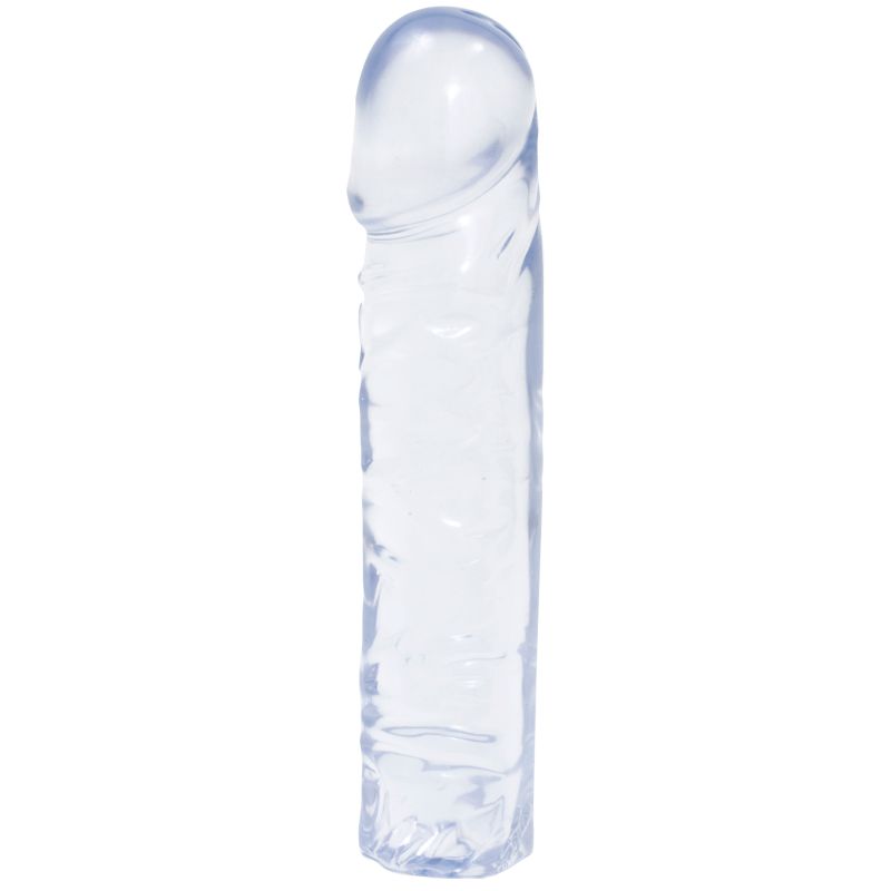 Doc Johnson Crystal Jellies 8" Classic Dong Clear