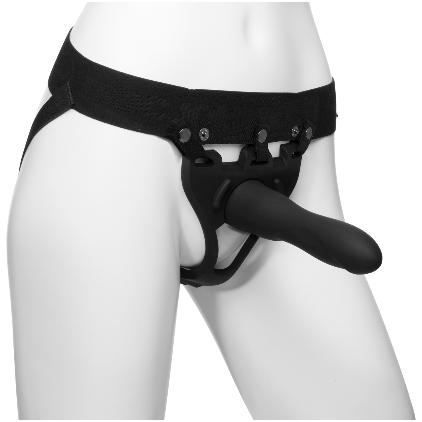 Doc Johnson Body Extension Be Strong 7.5" Slim Dong 2 Pc Hollow Silicone Strap-On Set