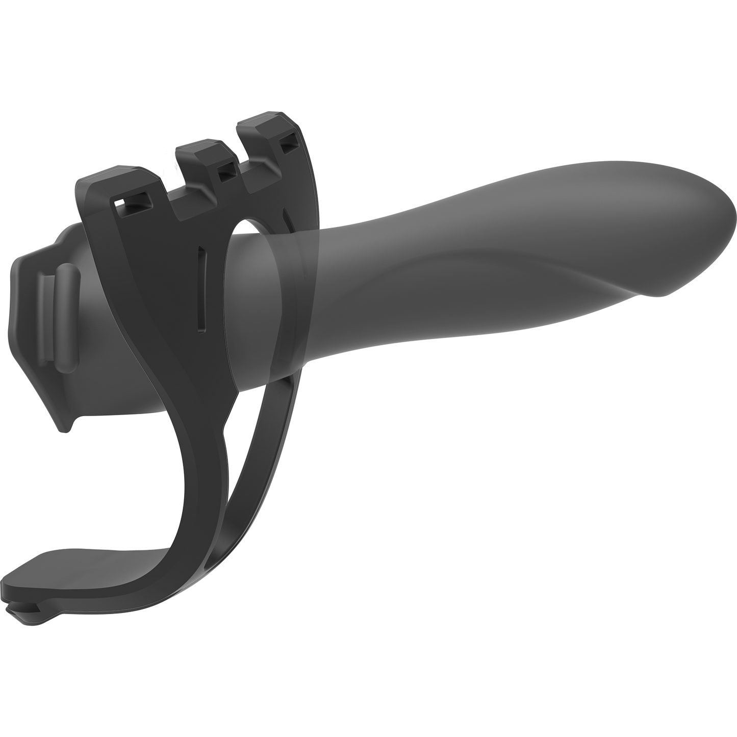 Body Extension Be Daring 7.5" Bulbed Dong 2 Pc Hollow Silicone Strap-On Set