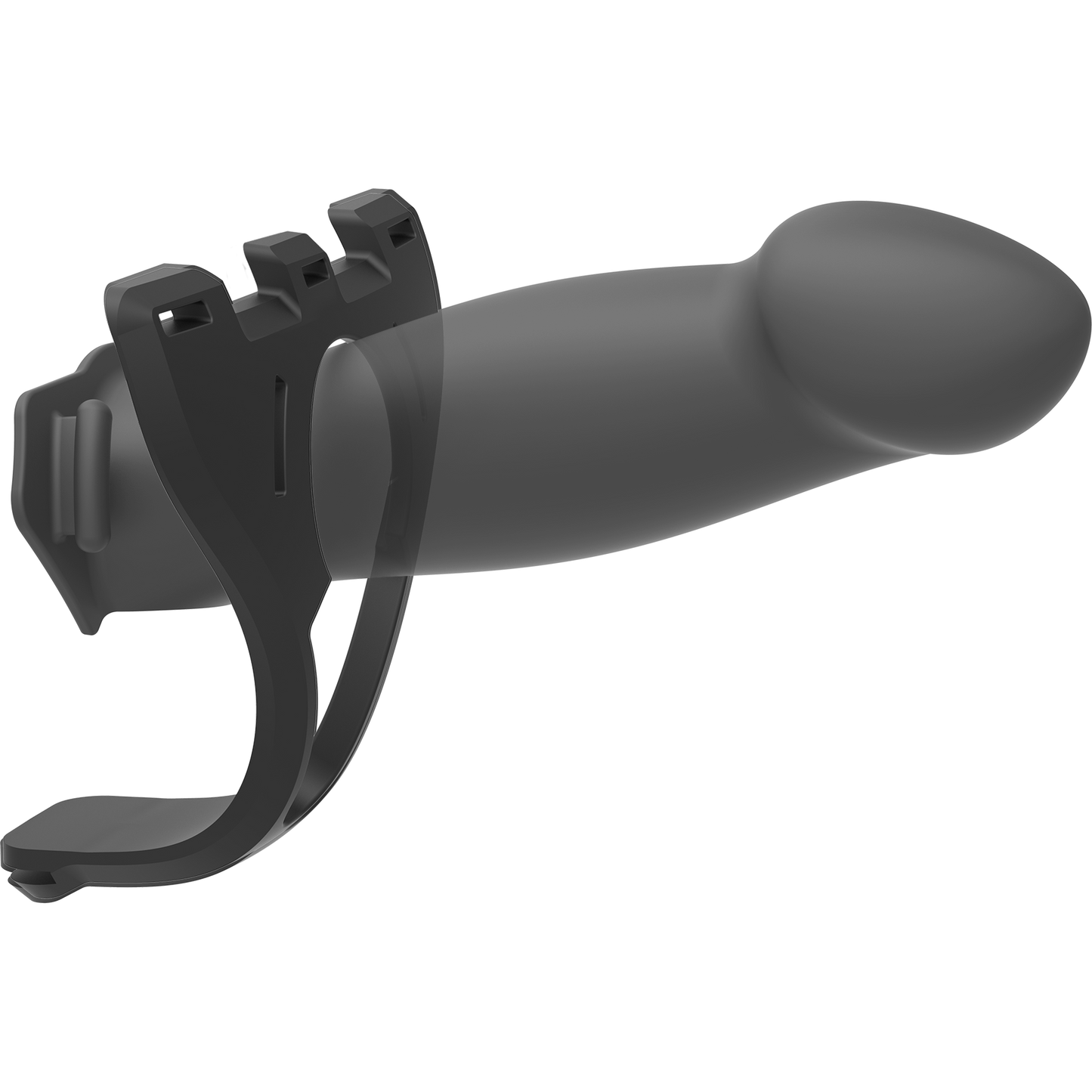 Body Extension Be Bold 8" Large Dong 2 Pc Hollow Silicone Strap-On Set