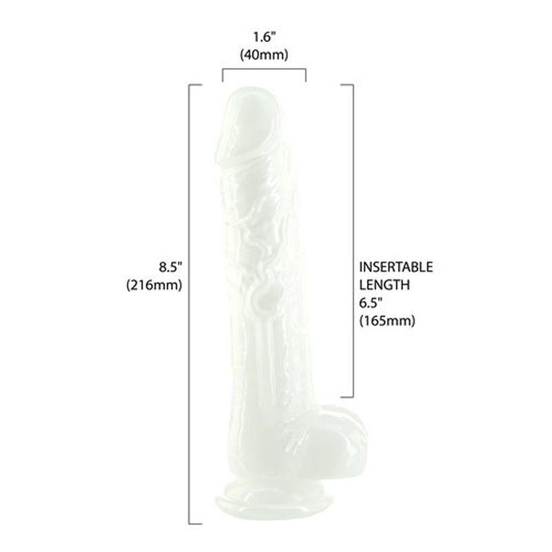 Addiction | Pearl Dildo 8.5" Pearl White with bonus PowerBullet