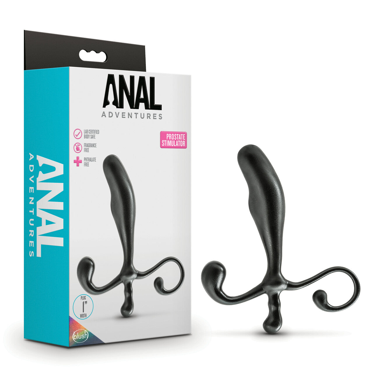 Blush Novelties | Anal Adventures Prostate Stimulator - Black 12.7cm Prostate Massager