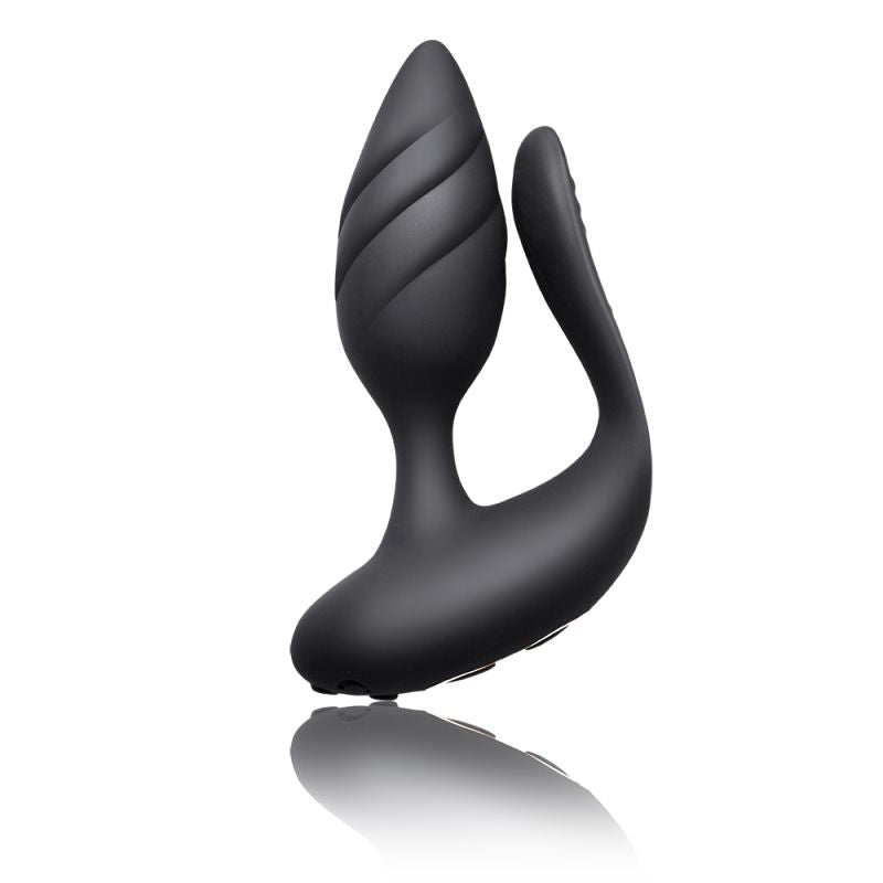 Rocks Off Cocktail Dual Stimulator Couples Vibrator Black