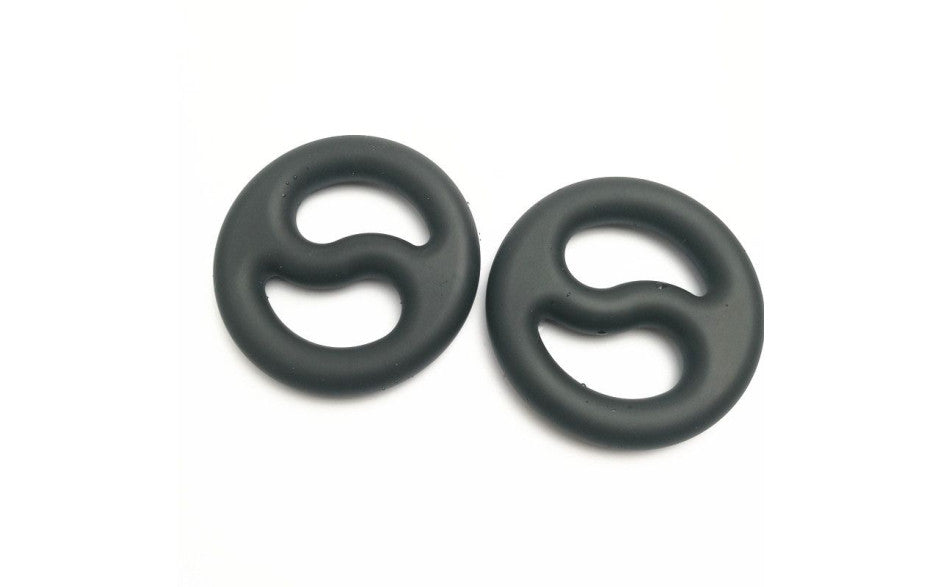 Brutus Yin Yang Silicone Cock and Ball Duo Ring