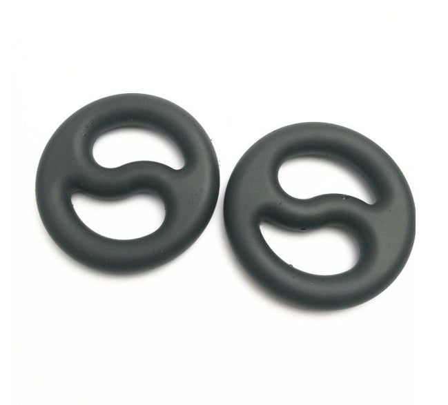 Brutus Yin Yang Silicone Cock and Ball Duo Ring