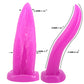 FAAK Tongue Shape Anal Plug Purple