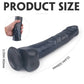 S-Hande King Kong Dong w Balls Black XL Dildo