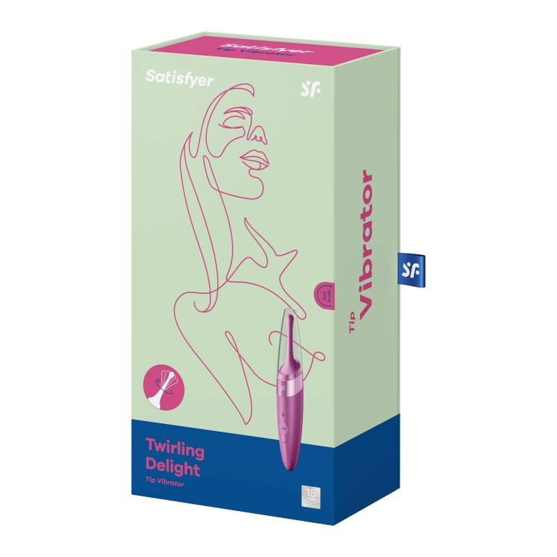 Satisfyer Twirling Delight Tip Stimulator Vibrator Berry