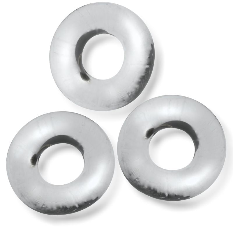 OxBalls Fat Willy 3 Pc Jumbo Cock Rings Clear
