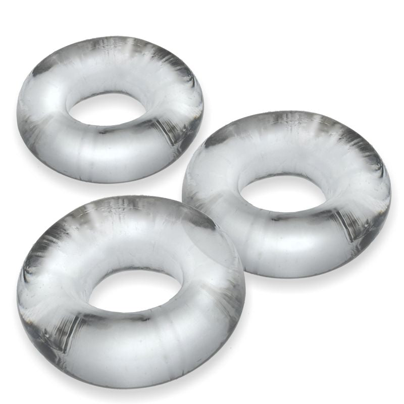OxBalls Fat Willy 3 Pc Jumbo Cock Rings Clear
