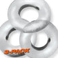 OxBalls Fat Willy 3 Pc Jumbo Cock Rings Clear