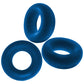 OxBalls Fat Willy 3 Pc Jumbo Cock Rings Space Blue