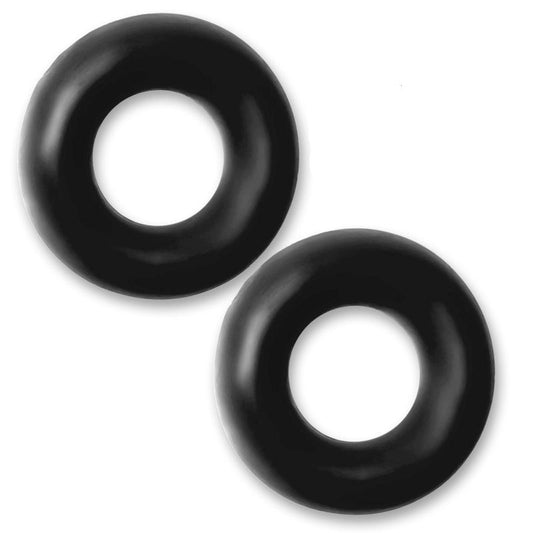 HunkyJunk Stiffy 2 Pc Bulge Cockrings Tar Ice