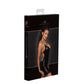 Noir Power Wetlook Mini Dress w Lace Up Back Size S/M/L