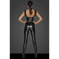 Noir Power Wetlook Overall w Tulle Panel Size S/M/L