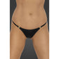 Noir Power Wetlook Panty w Gold Clasp Black Size S/M/L