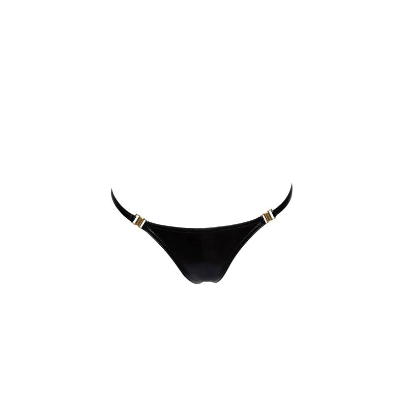Noir Power Wetlook Panty w Gold Clasp Black Size S/M/L