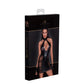 Noir Power Wetlook Short tulle dress w Inserts & Corset Size S/M/L