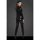 Noir Long Button Up PVC Overall Black Size S/M/L