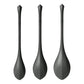 Satisfyer Yoni Power 2 Balls Training Set Black 3 Pc Pieces Kegel
